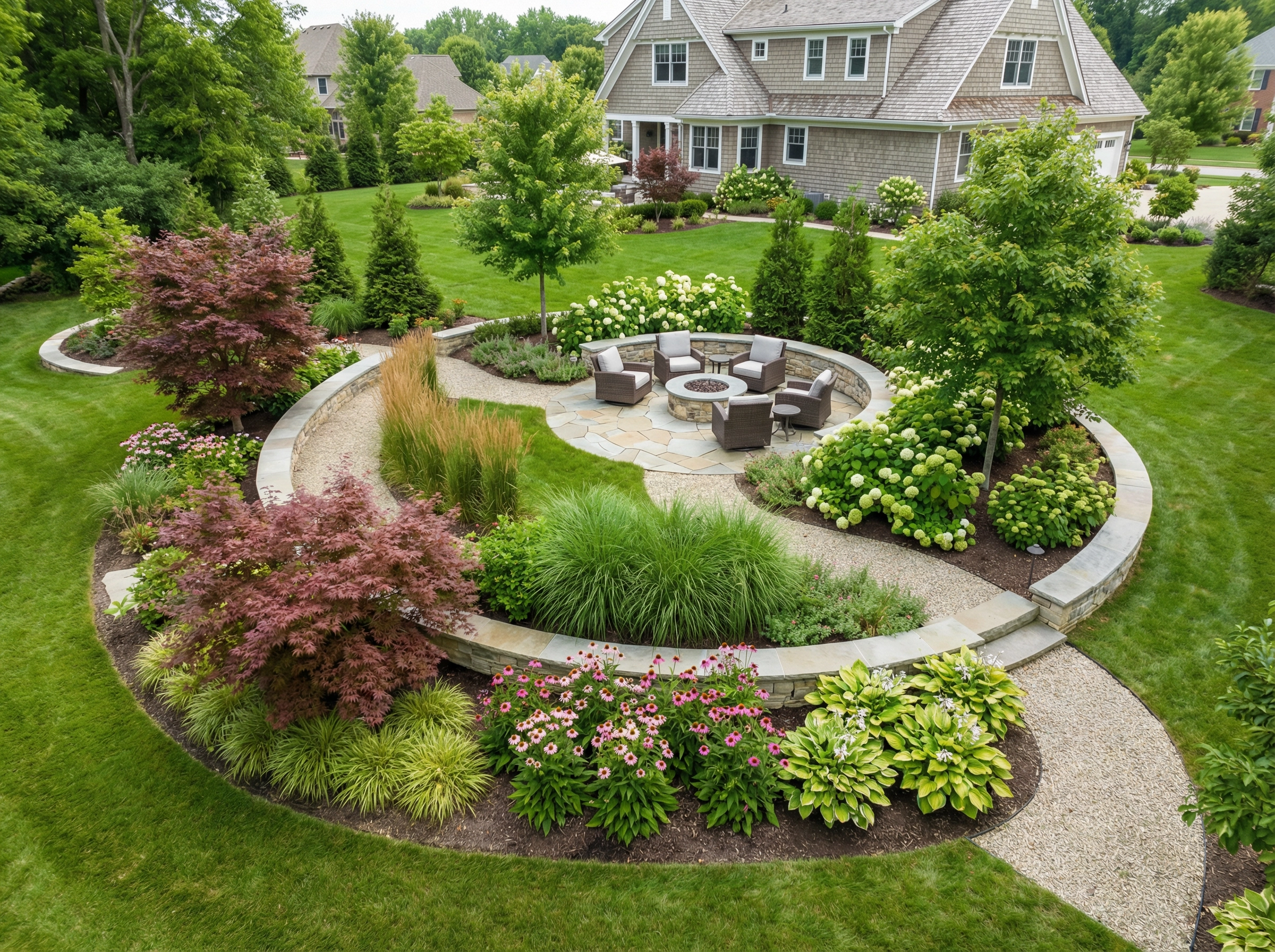 Landscape Design for New Construction Homes in Springboro, Ohio